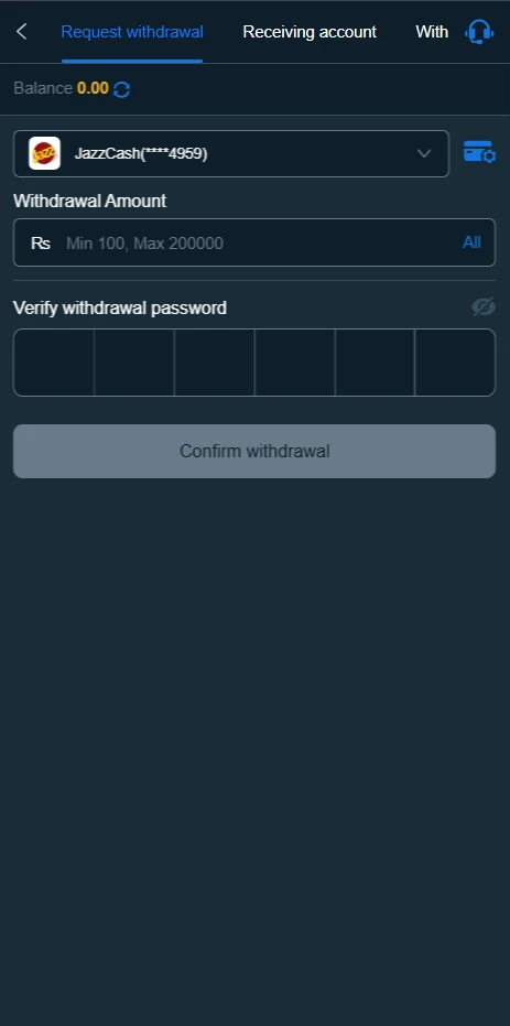 88dd game Withdraw